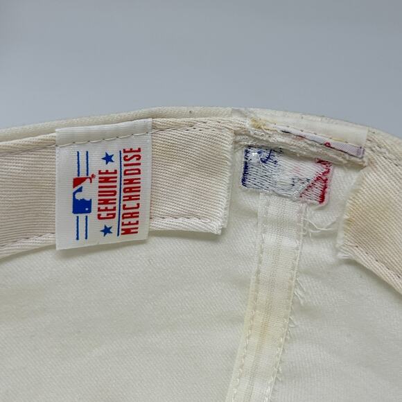 Vintage 90s Florida Marlins Hat Baseball Cap Fitted 7 3/4 White New Era USA Made - Picture 13 of 15